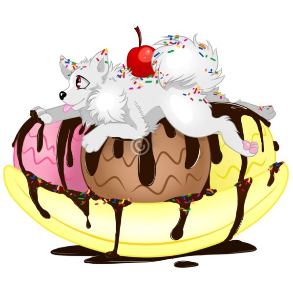 Whipped cream bananna split Thumbnail